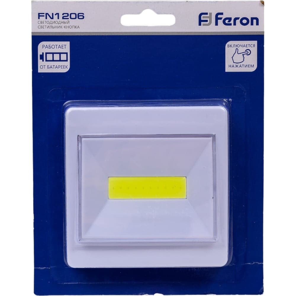Светодиодный светильник-кнопка FERON белый, FN1206 23377
