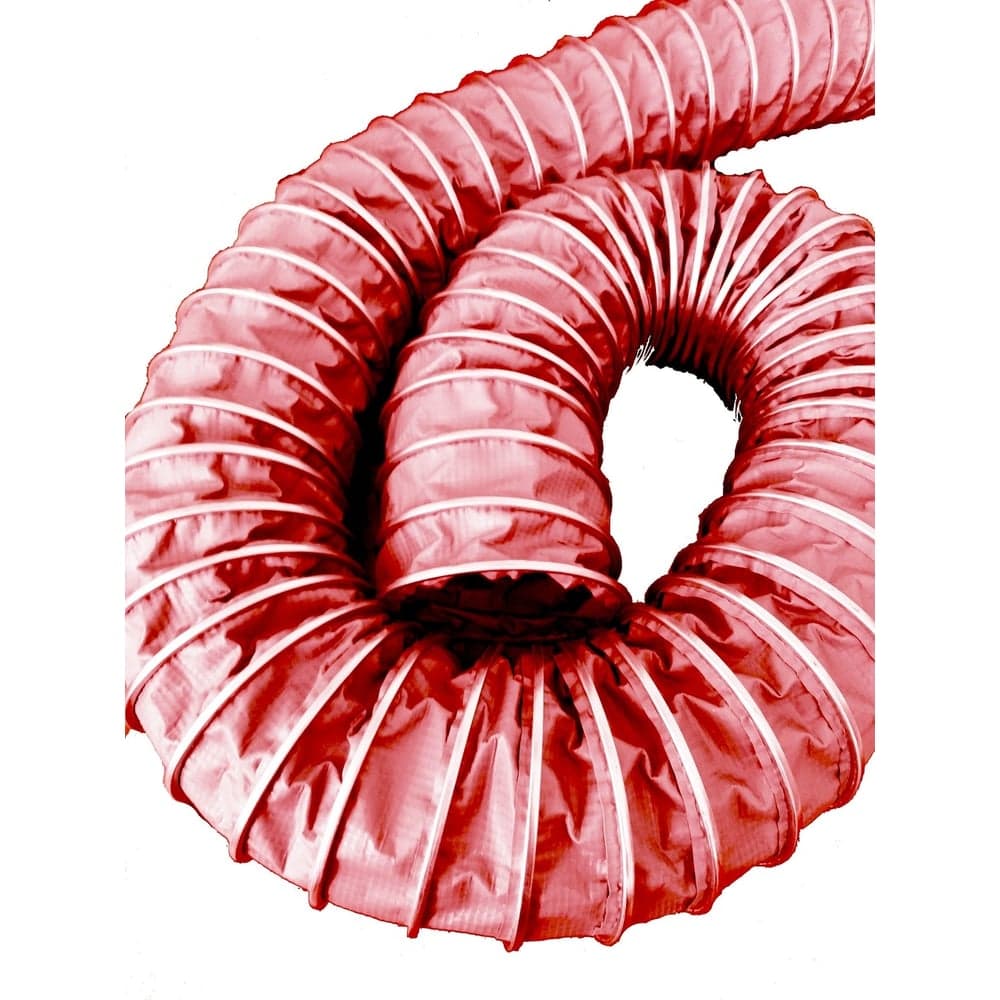 Воздуховод полимерный СL VINIL 75 мм, 5 м, CLIP, красный TEX 75/5R