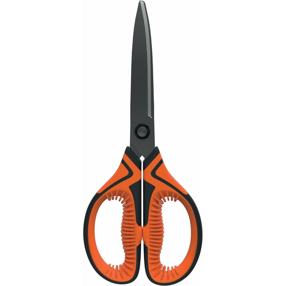 Ножницы для рукоделия BRAUBERG ULTRA COLOR 190 мм, оранжевые, противоскользящие ручки 880241