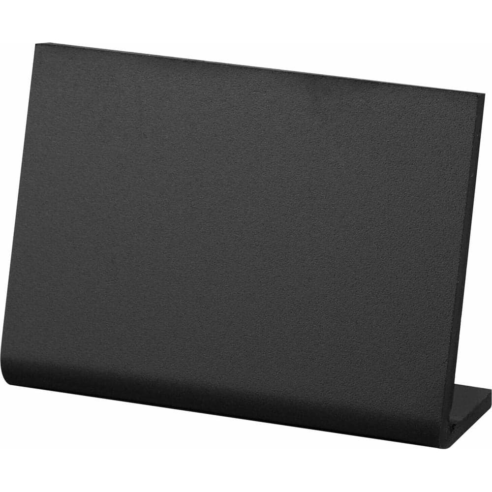 Ценник для мелового маркера BRAUBERG L-образный А6 (10,5x14,8 см), комплект 10 шт., ПВХ, черный 291295