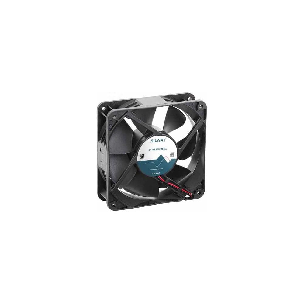Осевой вентилятор SILART 120x120x38, 220V AC, подшипник качения G1238-A22E-7PBSL