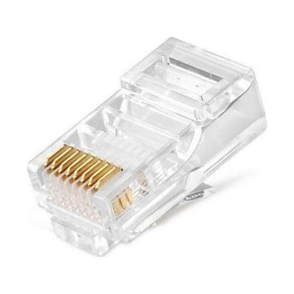 Коннектор rj-45 (8p8c) Ripo cat.5e, покрытие 3мкд, универсальные ножи ( по 20 шт) 003-400021/20