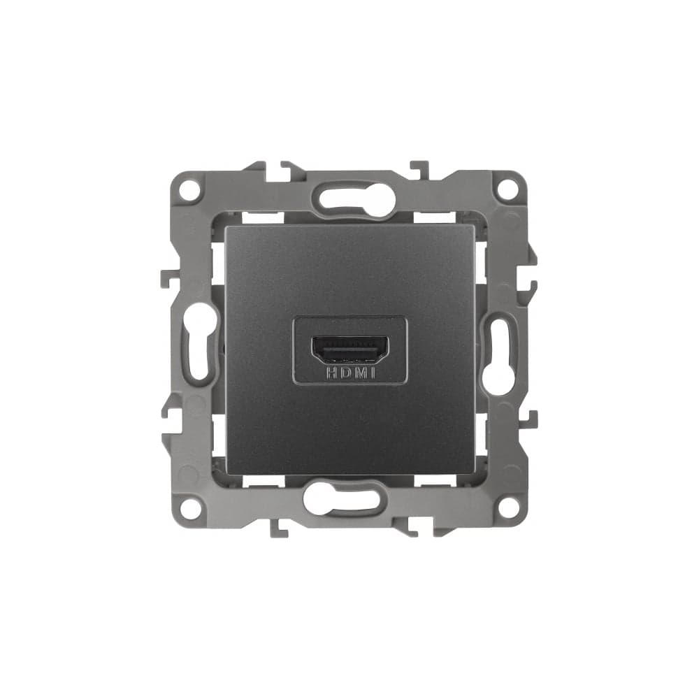 Розетка ЭРА 12-3114-12 HDMI, IP20, 12, графит Б0027487