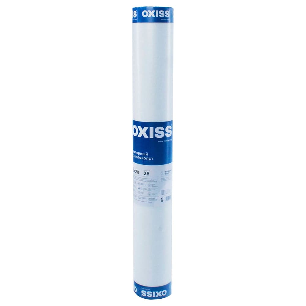 Малярный стеклохолст Oxiss 25 г/кв.м, 1x20 м 4630025421526