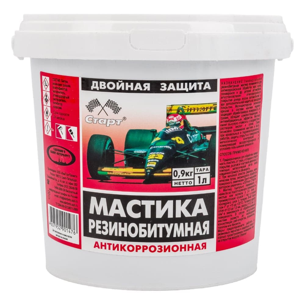Резинобитумная мастика СТАРТ 1 л пэ 4607952901476
