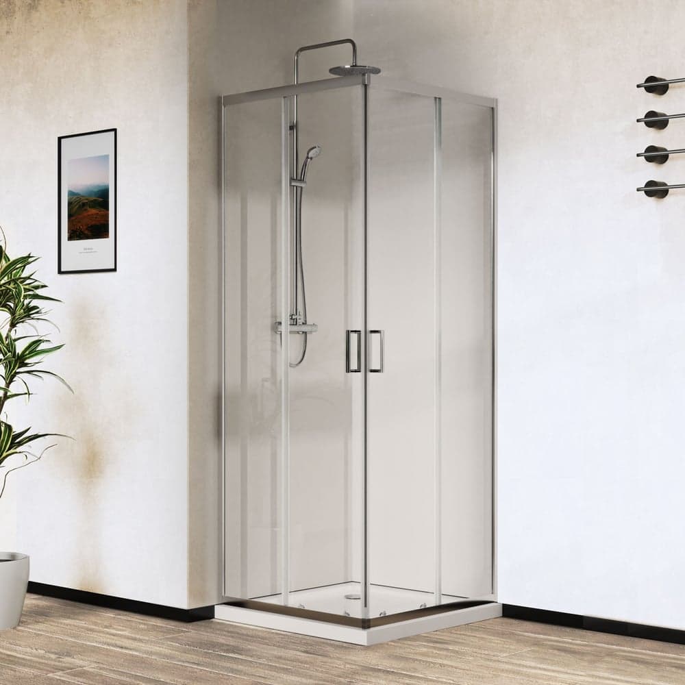 Душевой уголок VINCEA City 900x900, хром, стекло прозрачное VSS-5CT900CL