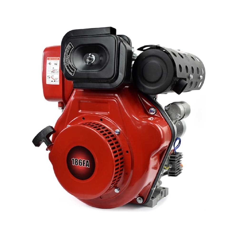 Дизельный двигатель ENERGY POWER 186FAE (Q-тип, эл. запуск) 25.4x88 мм REDVOLT 186FA-Q-E