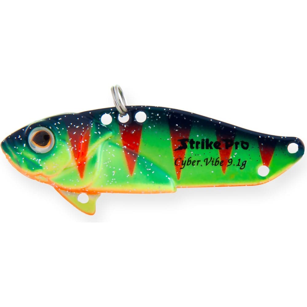 Блесна Strike Pro Cyber Vibe 55 цвет: A139FL Acid Perch Fluo JG-005D#A139FL