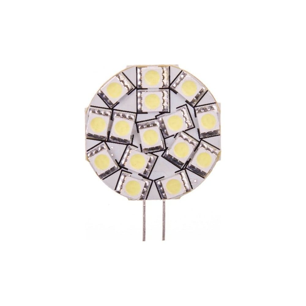 Автолампа диод SKYWAY T4 R10W 15 SMD 2-контурная, белая S08201207