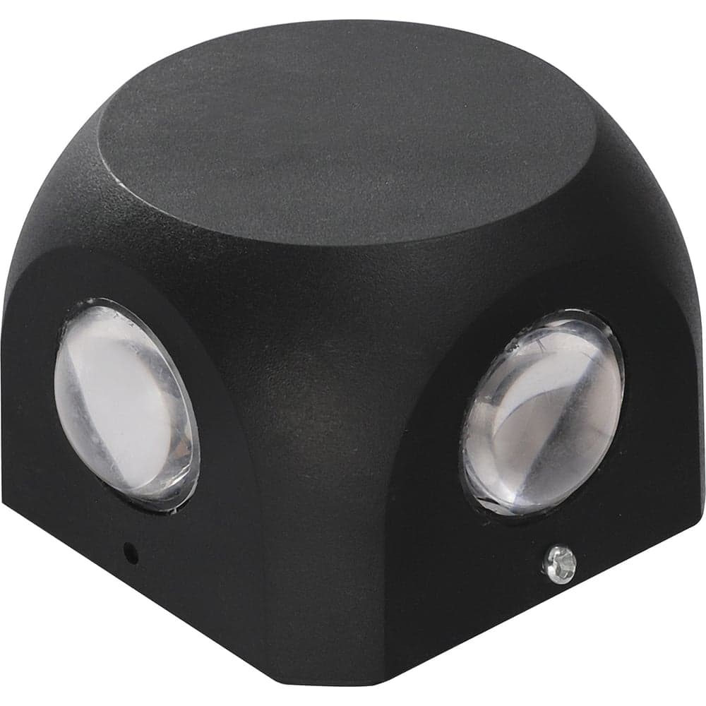 Светодиодный накладной уличный светильник Uniel Ulu-p30d-4w/4000k ip65 black архитектурный белый свет (4000k). корпус черный. tm UL-00010521