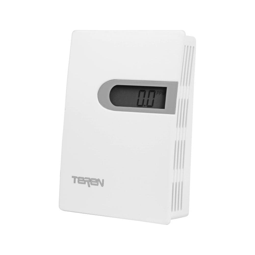 Комнатный датчик co2, 40ppm +3 процента погрешность, выход rs485/modbus, жк-дисплей Teren CDWN181