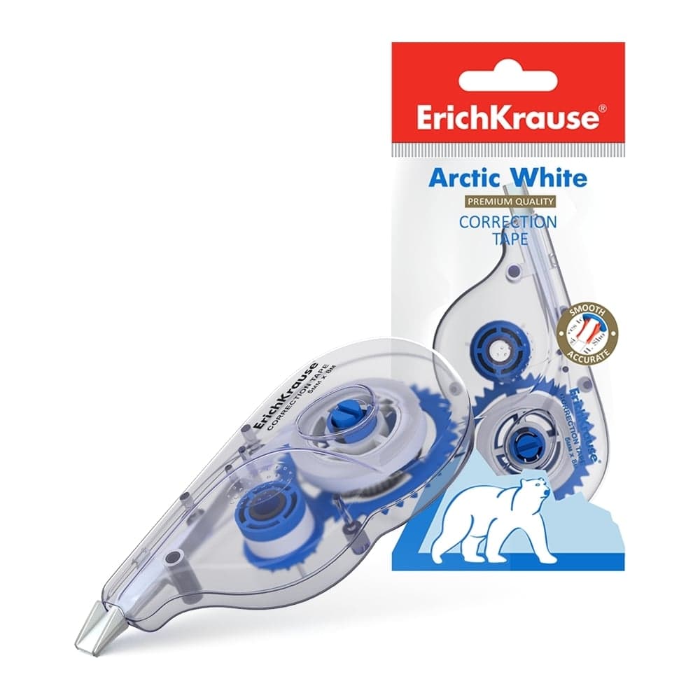 Корректирующая лента ErichKrause Арктический белый, 5 мм x 8 м 21886