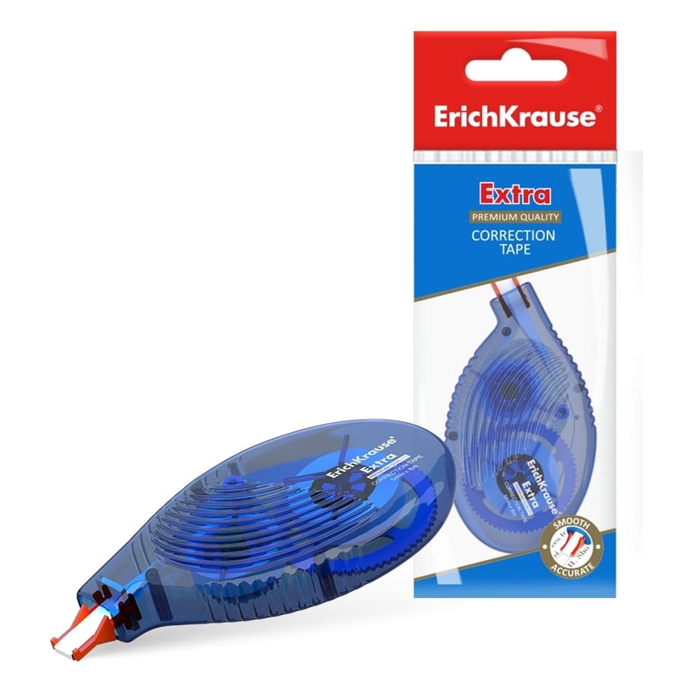 Корректирующая лента ErichKrause Экстра, 5 мм x 8 м, синий 46142