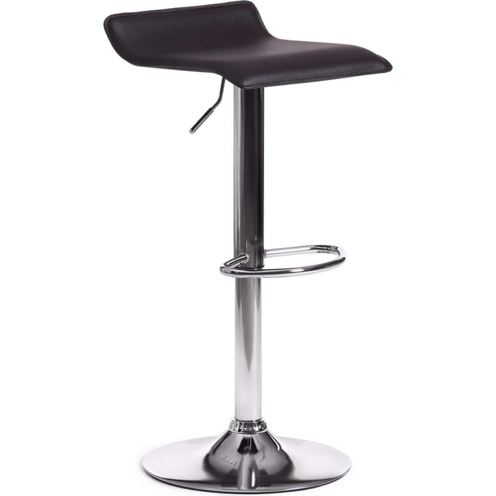 Барный стул Tetchair Kost (mod. ky509), 1 шт. в упаковке, металл, экокожа, 38x39x63-84 см, черный/хром 19770