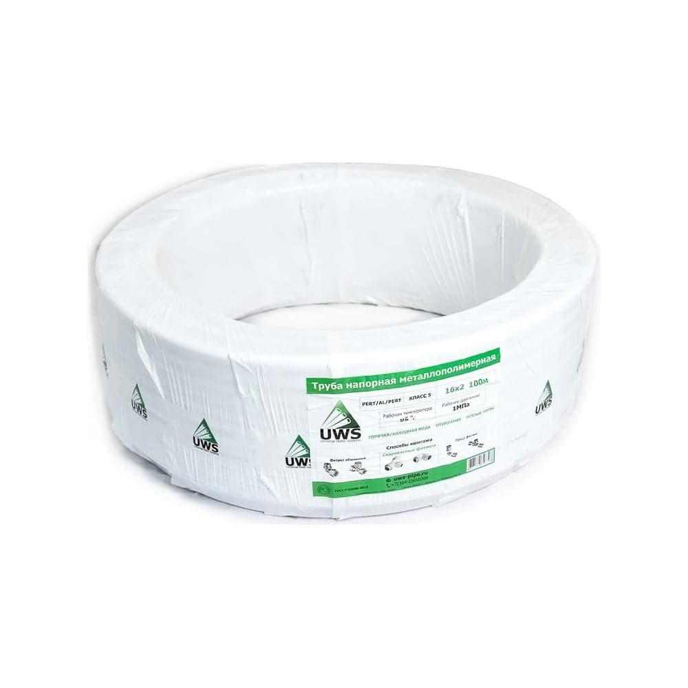 Труба металлопластиковая UWS PRO PERT-AL-PERT Б. 16x2 200 м.п. 212094
