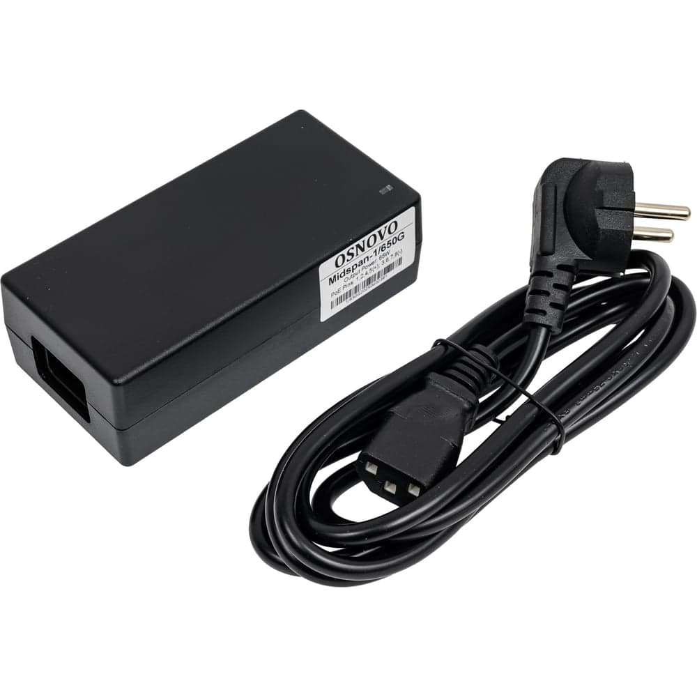 PoE-инжектор OSNOVO Midspan-1/650G 65W Gigabit Ethernet на 1 порт. sct1384
