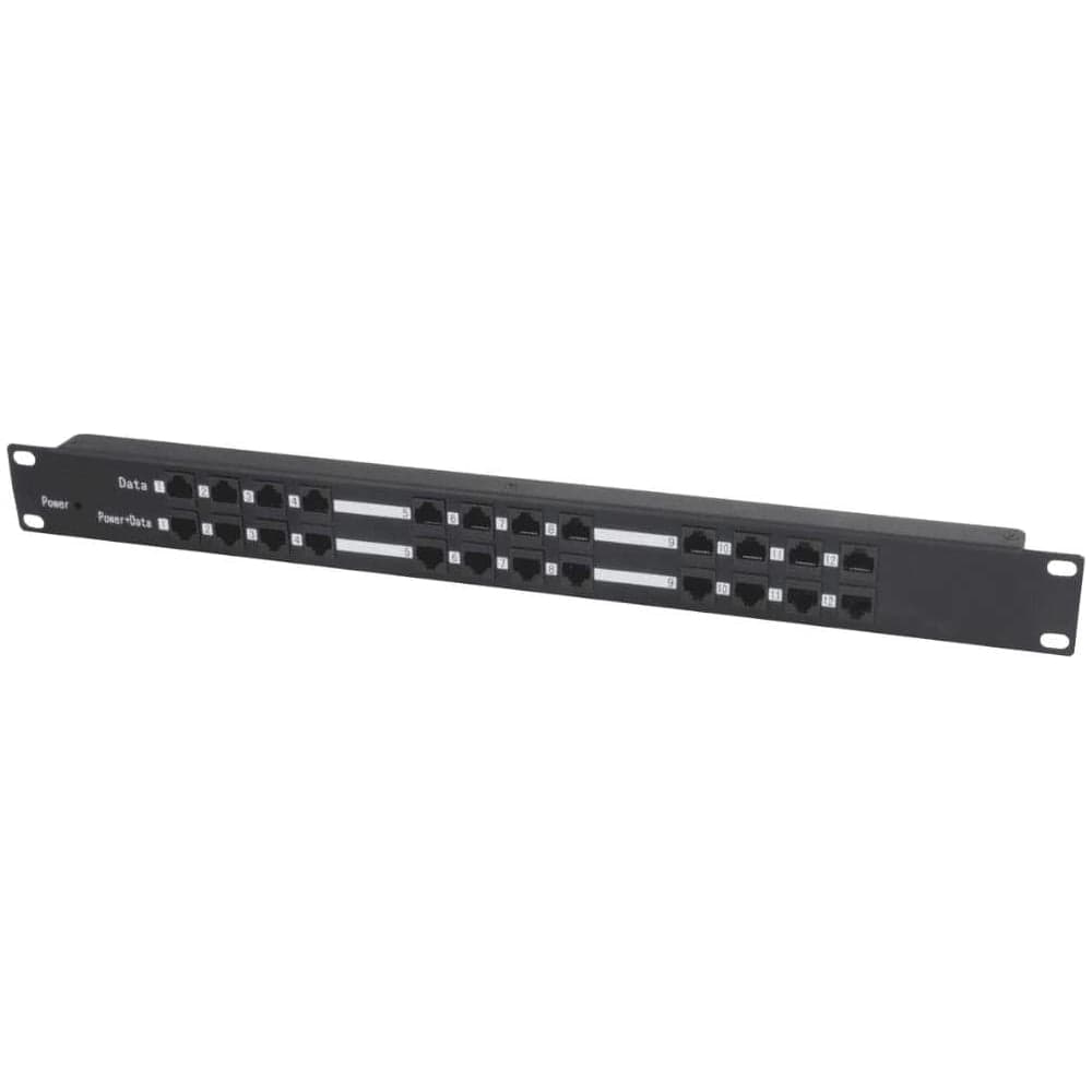 Пассивный PoE-инжектор OSNOVO Midspan-12/P Fast Ethernet на 12 портов. sct0948