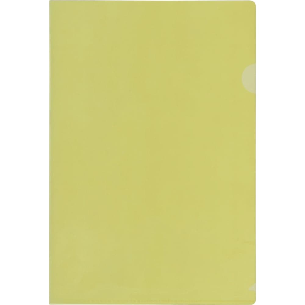 Папка-уголок Flexoffice f4 желтая, 10 шт FO-CH04 YELLOW
