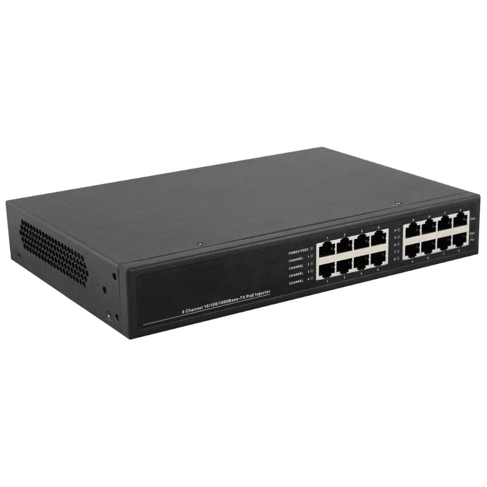 PoE-инжектор OSNOVO Midspan-8/150RG Gigabit Ethernet на 8 портов. sct0987