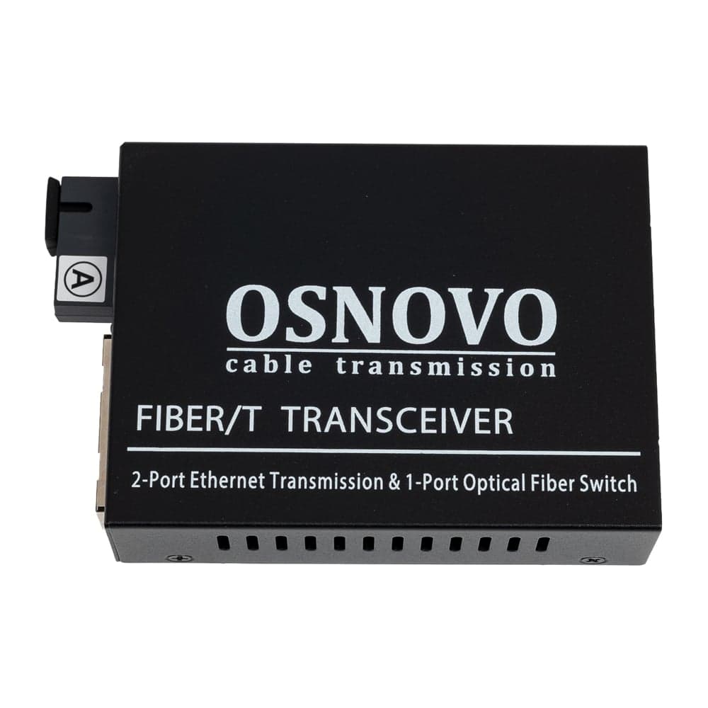 Оптический медиаконвертер OSNOVO OMC-100-21S5a Fast Ethernet. sct1075