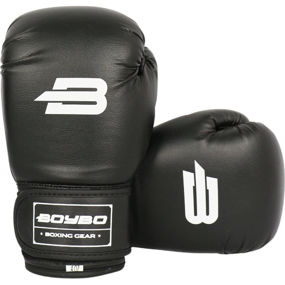 Боксерские перчатки Boybo basic, bbg100 черные 4631143613565