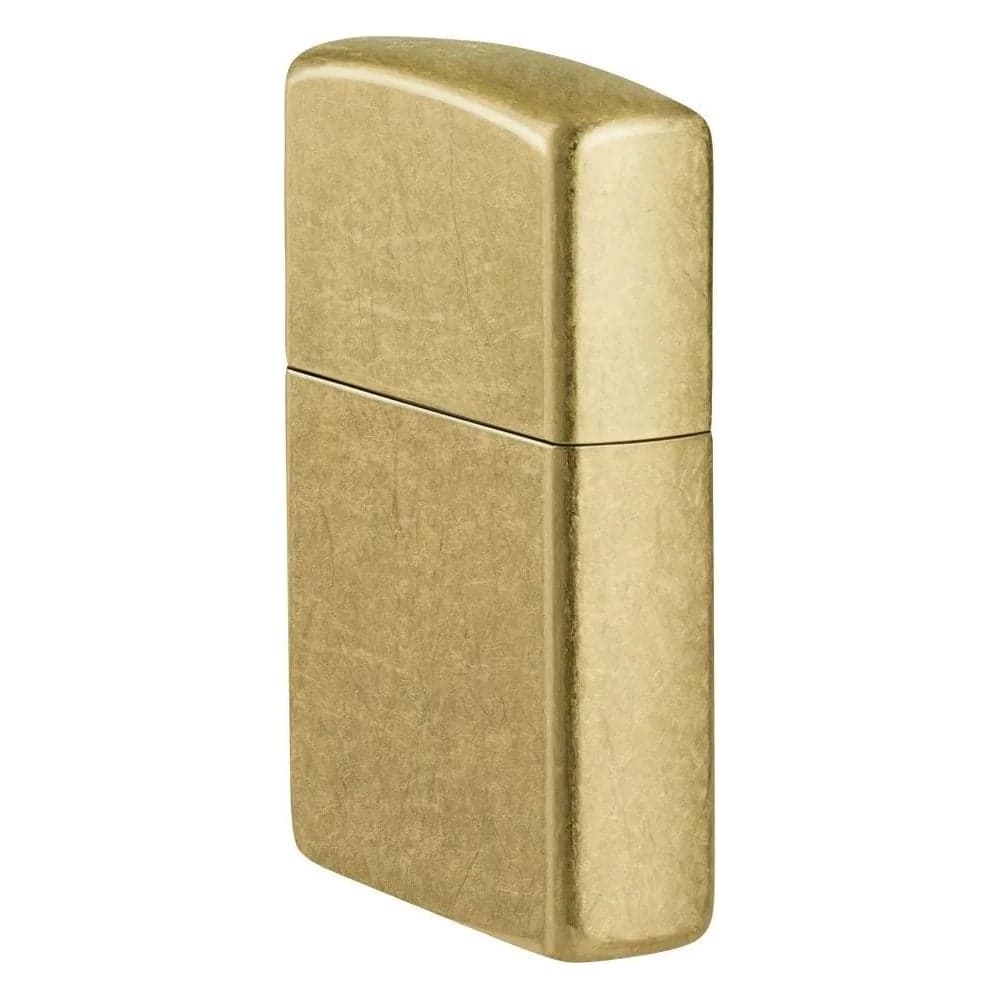 Зажигалка Zippo Classic с покрытием Street Brass, латунь/сталь, золотистая, 38x13x57 мм 48267