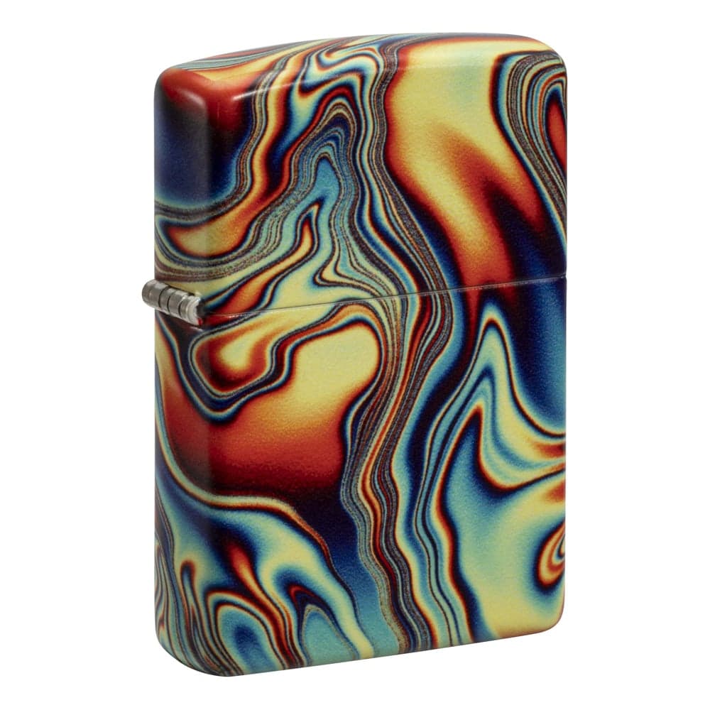Зажигалка Zippo Swirl с покрытием Glow In The Dark Green, латунь/сталь, разноцветная, 38x13x57 мм 48612