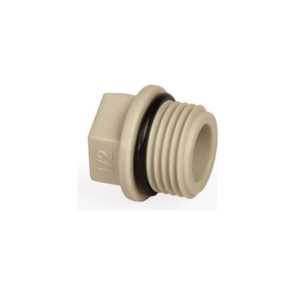 Заглушка LAMMIN резьбовая ppr 1/2" 1600/100 (с o-rin) серый Lm31036150000G