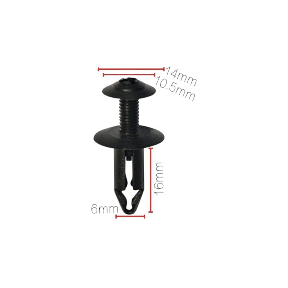Клипса крепежная для а/м Nissan защиты, решетки 6860-01w01 10 шт Nord-Yada 909173