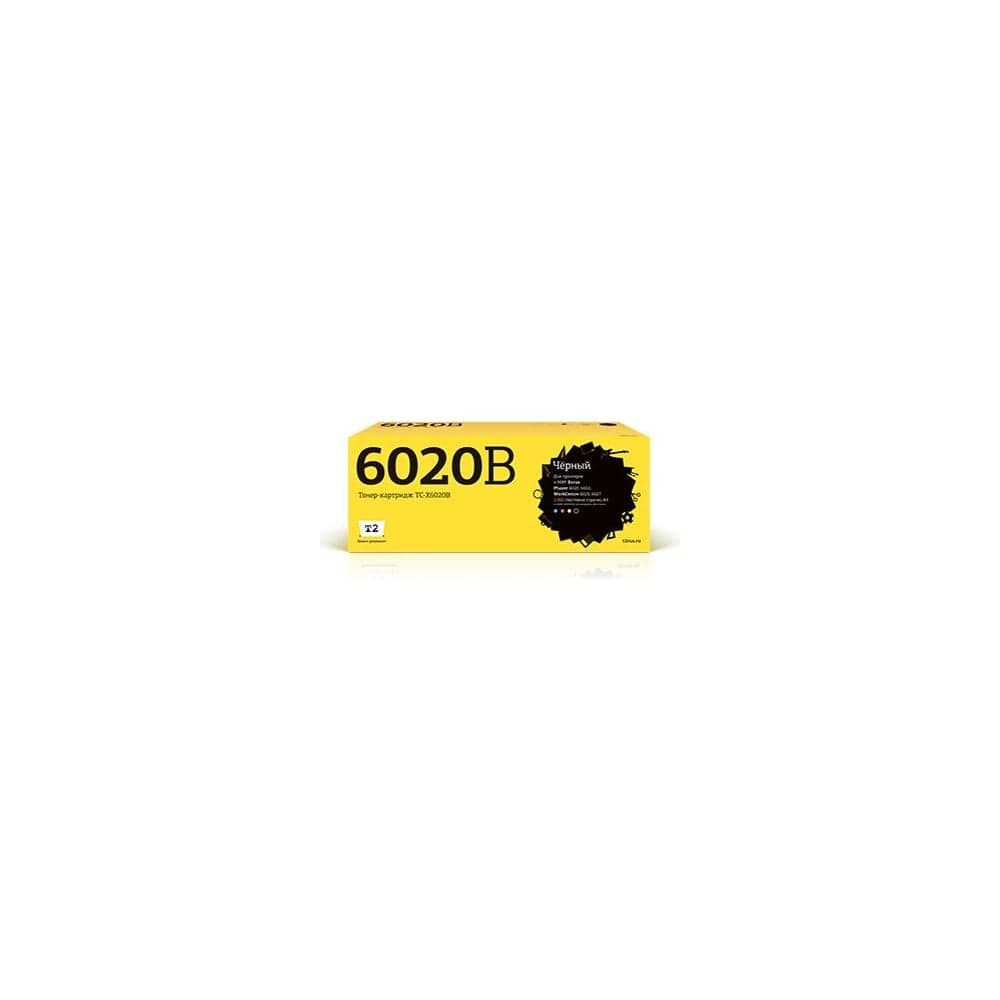 Тонер-картридж T2 (106R02763/6020/6022/6025/6027) для Xerox Phaser 6020, 6022, WorkCentre 6025, 6027 (2000 стр.) черный, с чипом TC-X6020B