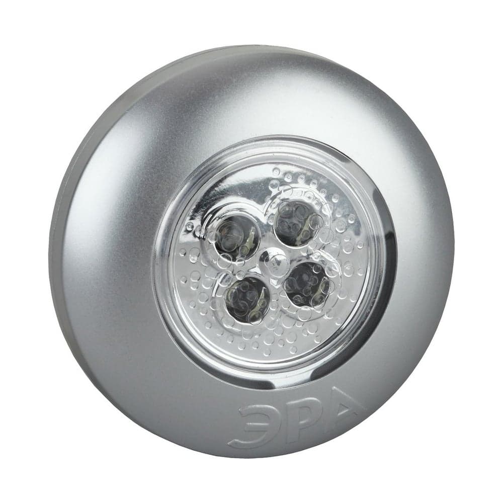 Фонарь-пушлайт ЭРА SB-503 Аврора 4xLED, 3xAAA, серебристый, 1шт в коробке Б0029183