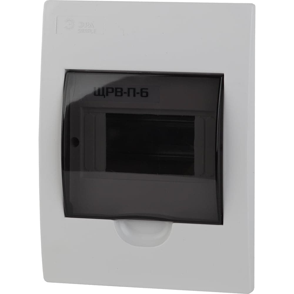 Встраиваемый бокс ЭРА SIMPLE ЩРВ-П-6 модулей, пластик IP41 Б0041510