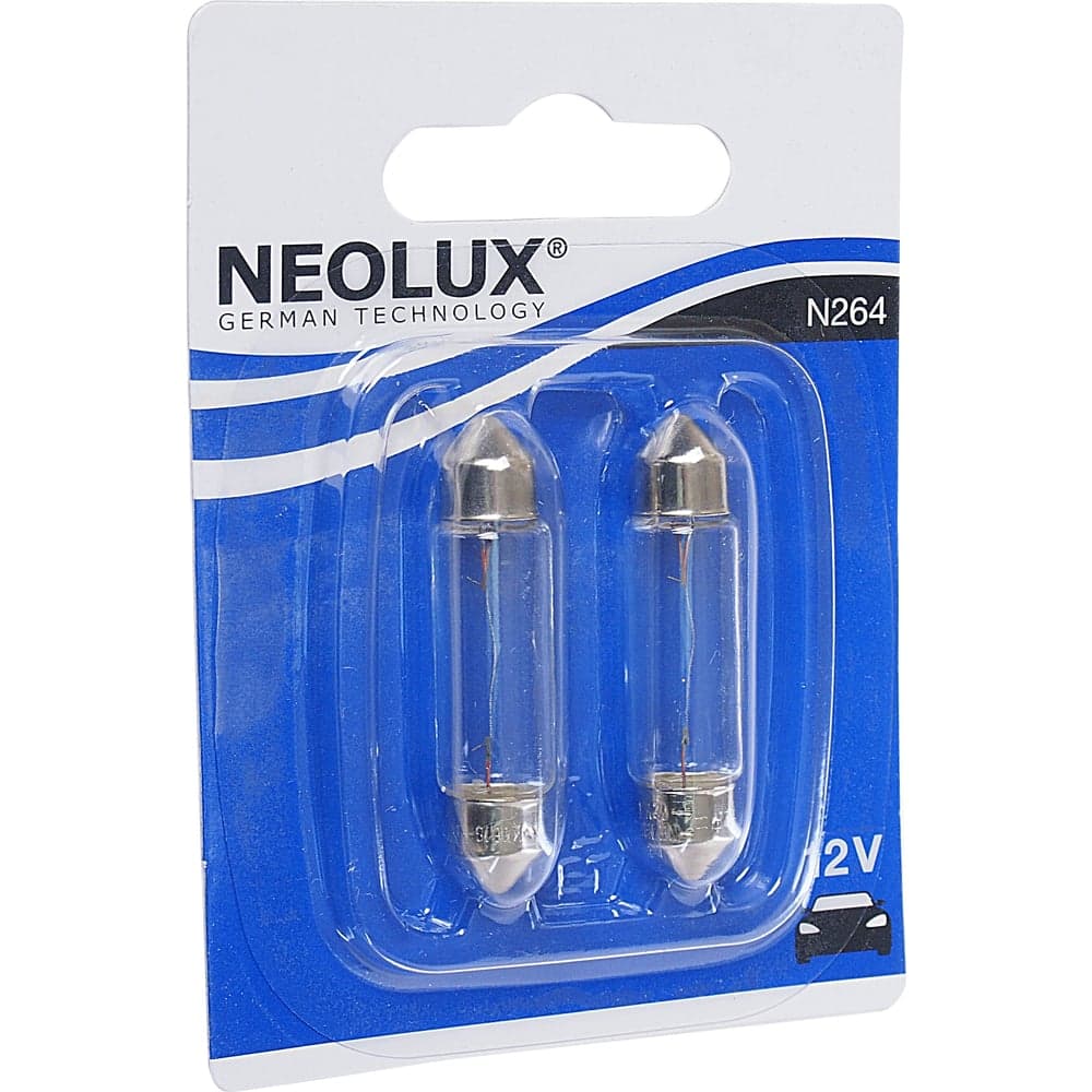 Автолампа NEOLUX C10W SV8.5 8 41мм блистер, 2шт 12V 1 10 200 N264-02B
