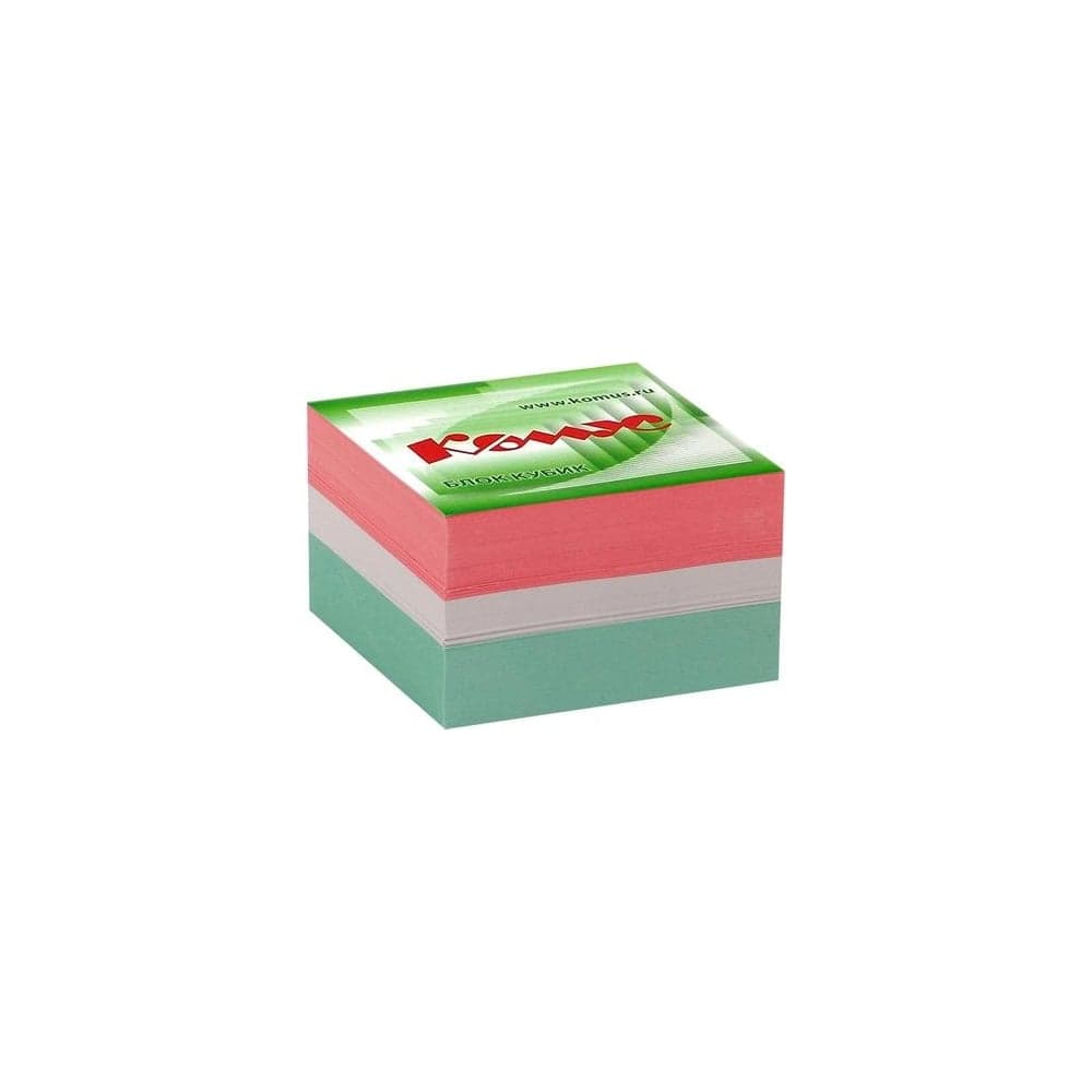Запасной блок для записей Комус 9x9х5 см, цветной, 80-100 г 154936