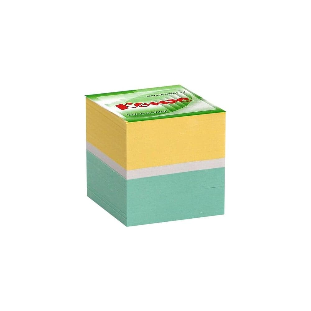 Запасной блок для записей Комус 9x9х9 см, цветной, 80-100 г 154938