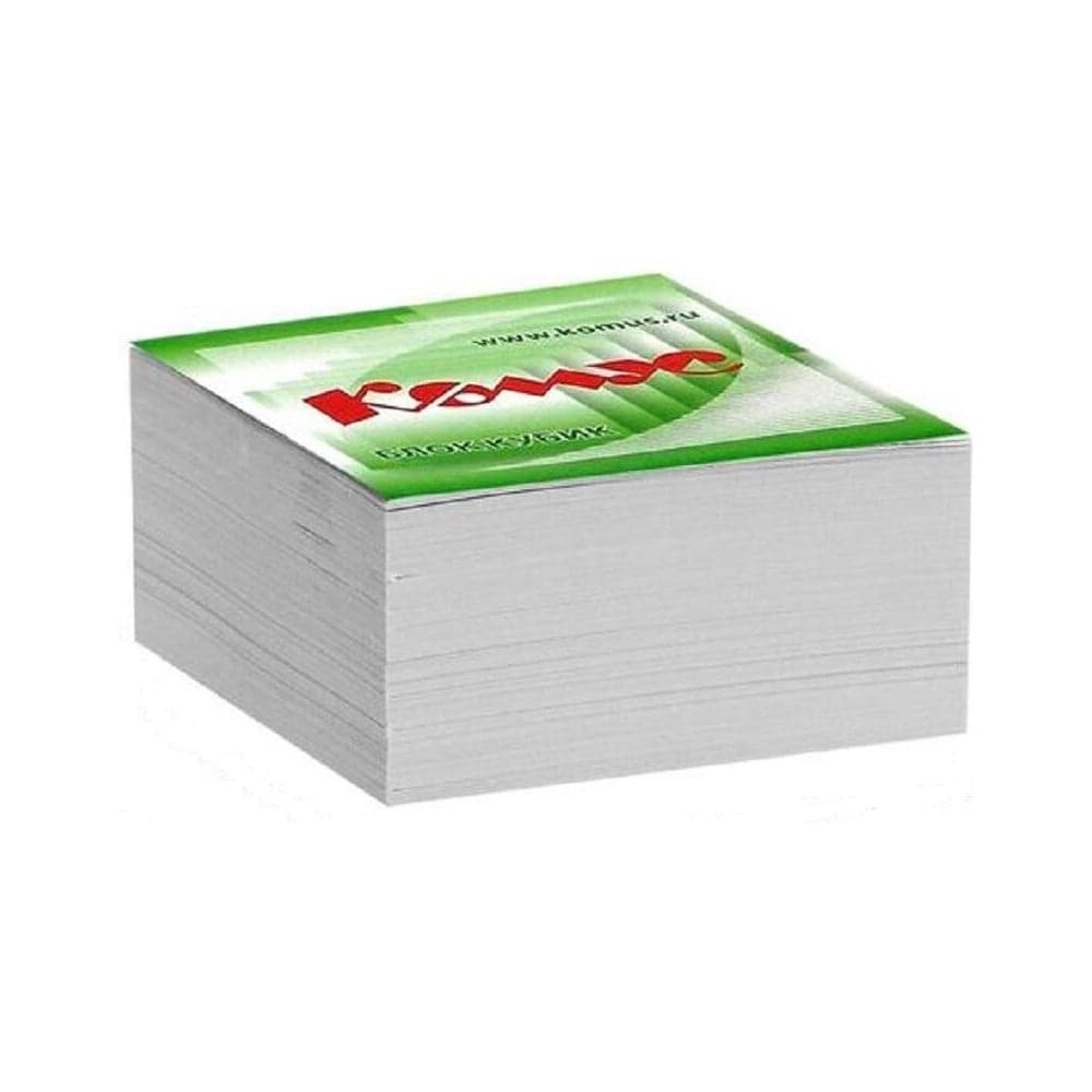 Запасной блок для записей Комус 9x9х5 см, белый, 100 г 154935