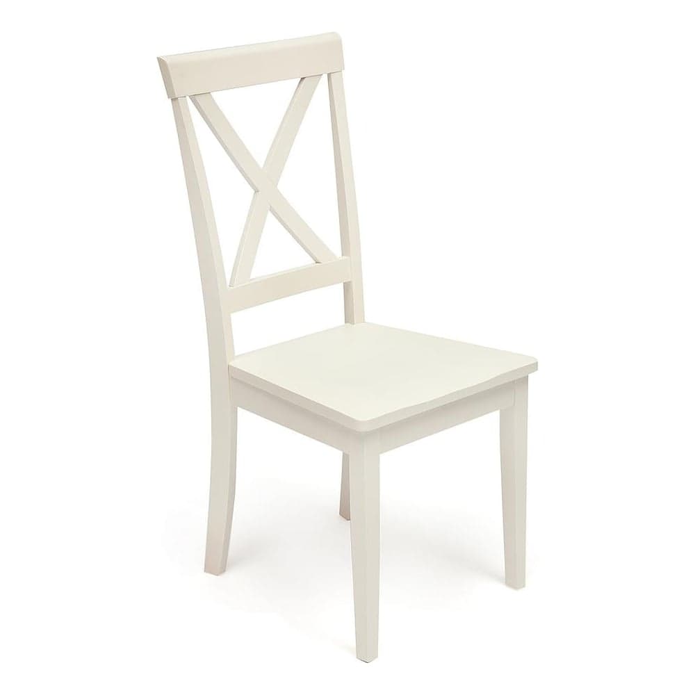 Стул Tetchair Golfi (гольфи) комплект 2 шт., дерево гевея/мдф, 44x54x95, pure white (402) 13548