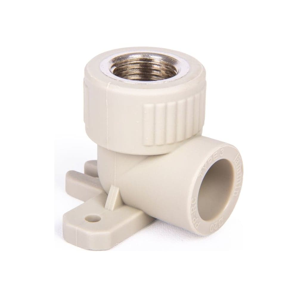 Угольник с креплением LAMMIN ppr вр 20x1/2" 80/20 серый Lm31055020015G