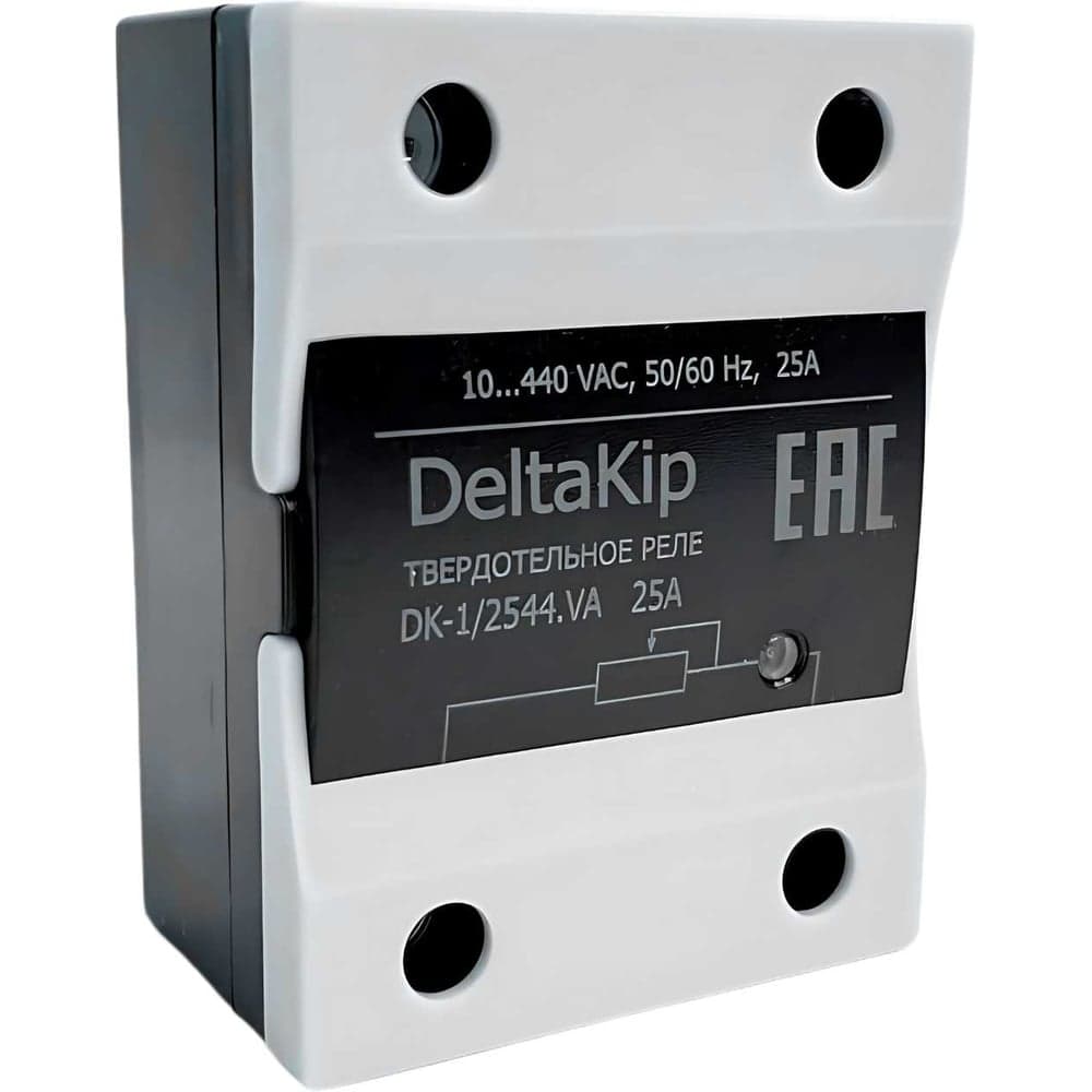 Однофазное твердотельное реле DELTAKIP для регулирования напряжения DK1-2544.VA, 25А, 470...560 кОм DK-F0000014