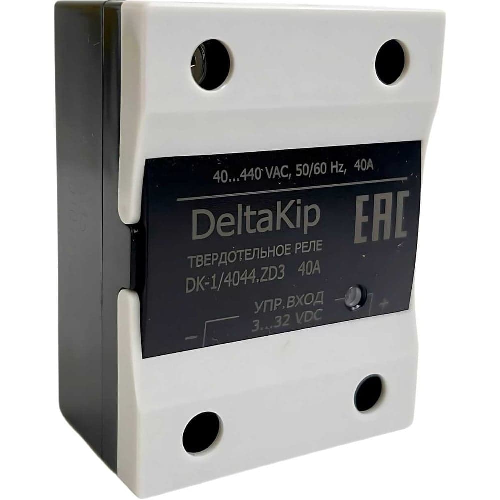 Общепромышленное однофазное твердотельное реле DELTAKIP DK1-4044.ZD3, 40A, 3...32VDC DK-F0000003