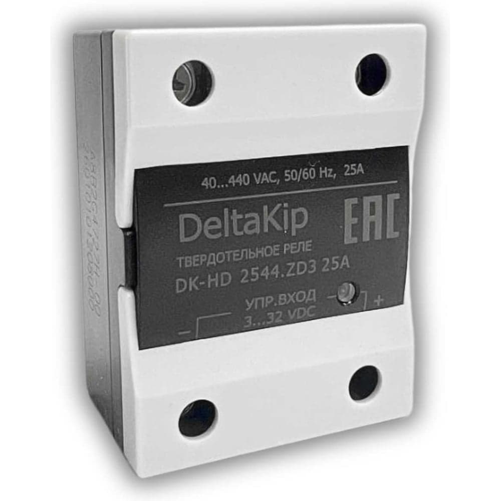 Общепромышленное однофазное твердотельное реле DELTAKIP DK1-2544.ZD3, 25А, 3...32VDC DK-F0000002
