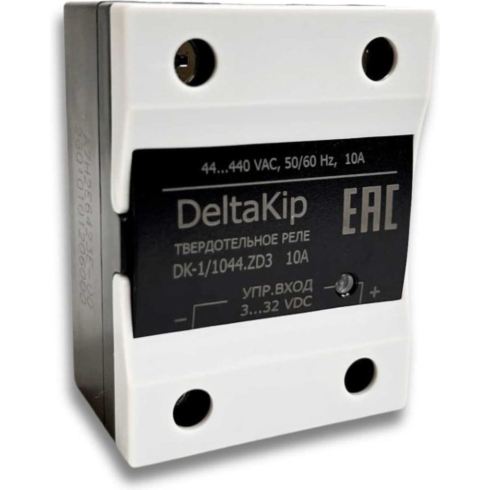 Общепромышленное однофазное твердотельное реле DELTAKIP DK1-1044.ZD3, 10А, 3...32VDC DK-F0000001