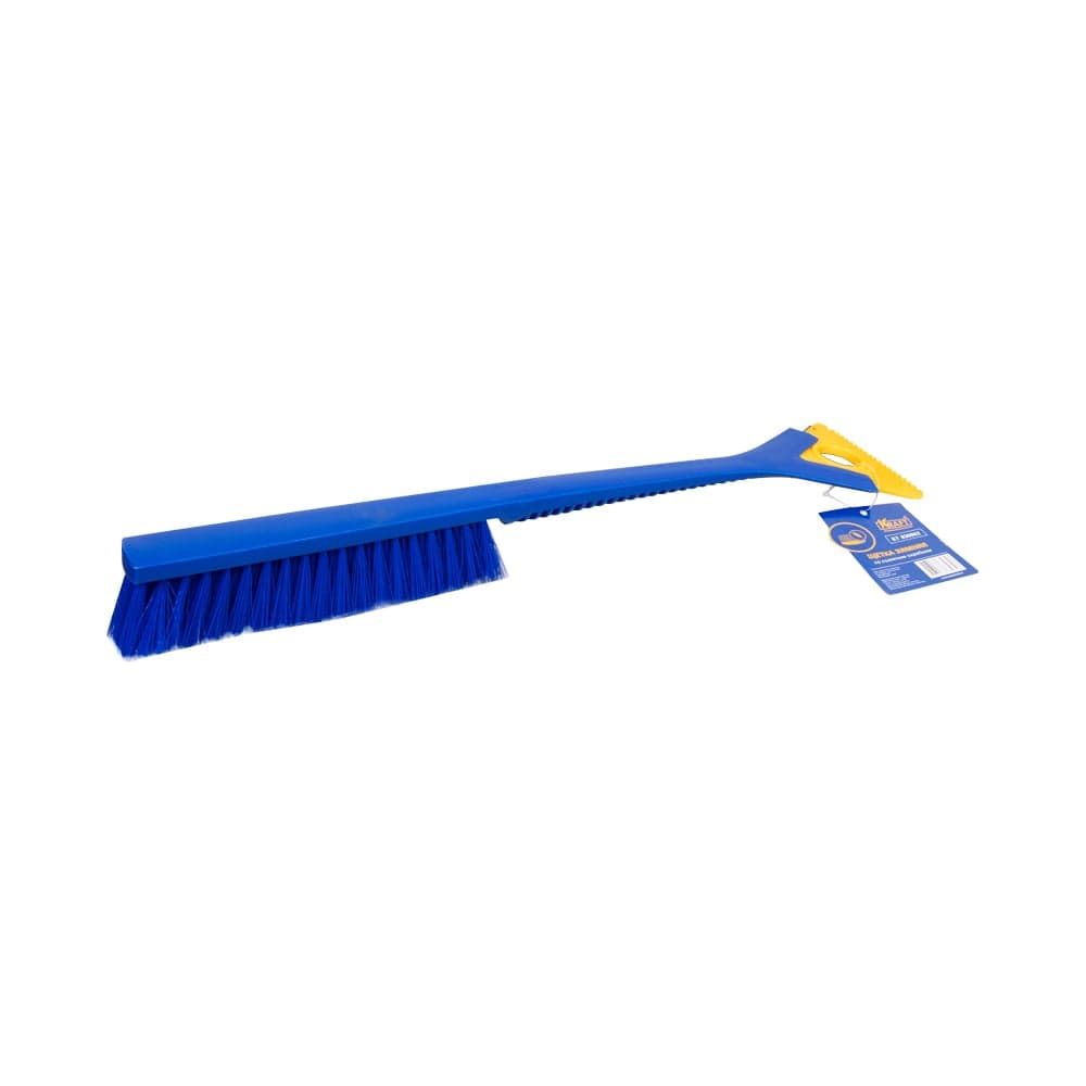 Зимняя щетка со скребком 53 см синяя щетина KRAFT KT 830062
