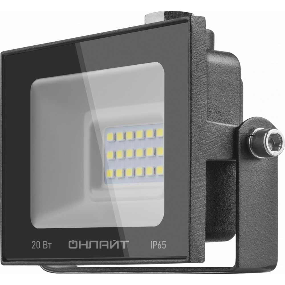 Светильник ОНЛАЙТ OFL-20-6K-BL-IP65-LED 61949