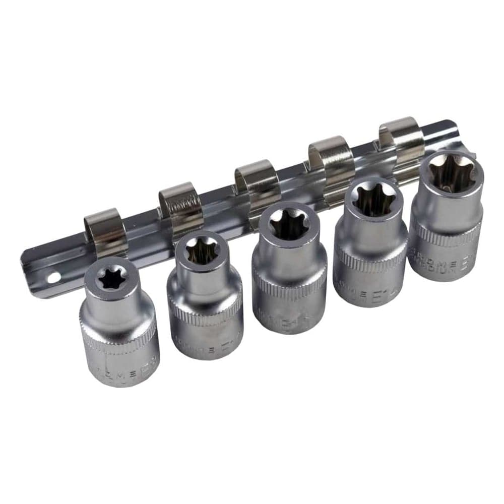 Набор головок внутренний TORX (5 пр; Е8-Е16; 1/2") СЕРВИС КЛЮЧ 76603