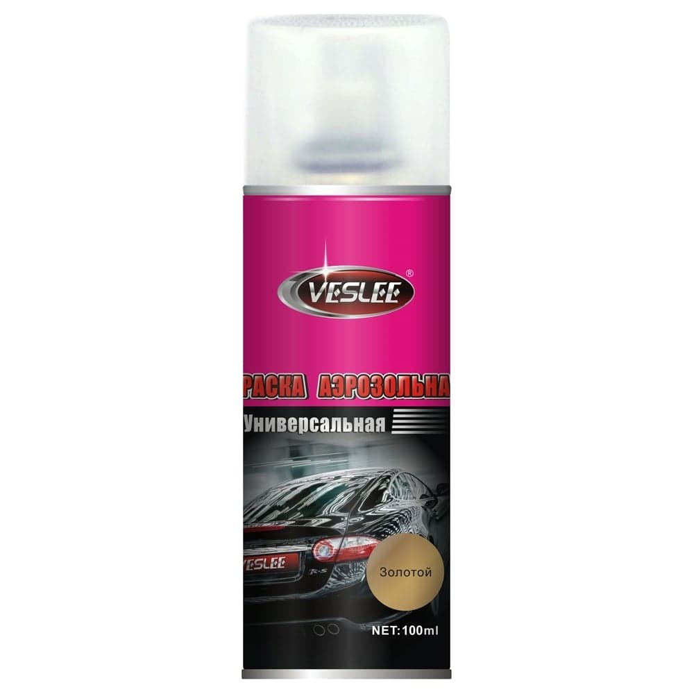 Аэрозольная краска Veslee 100ml золото VL-P2E G