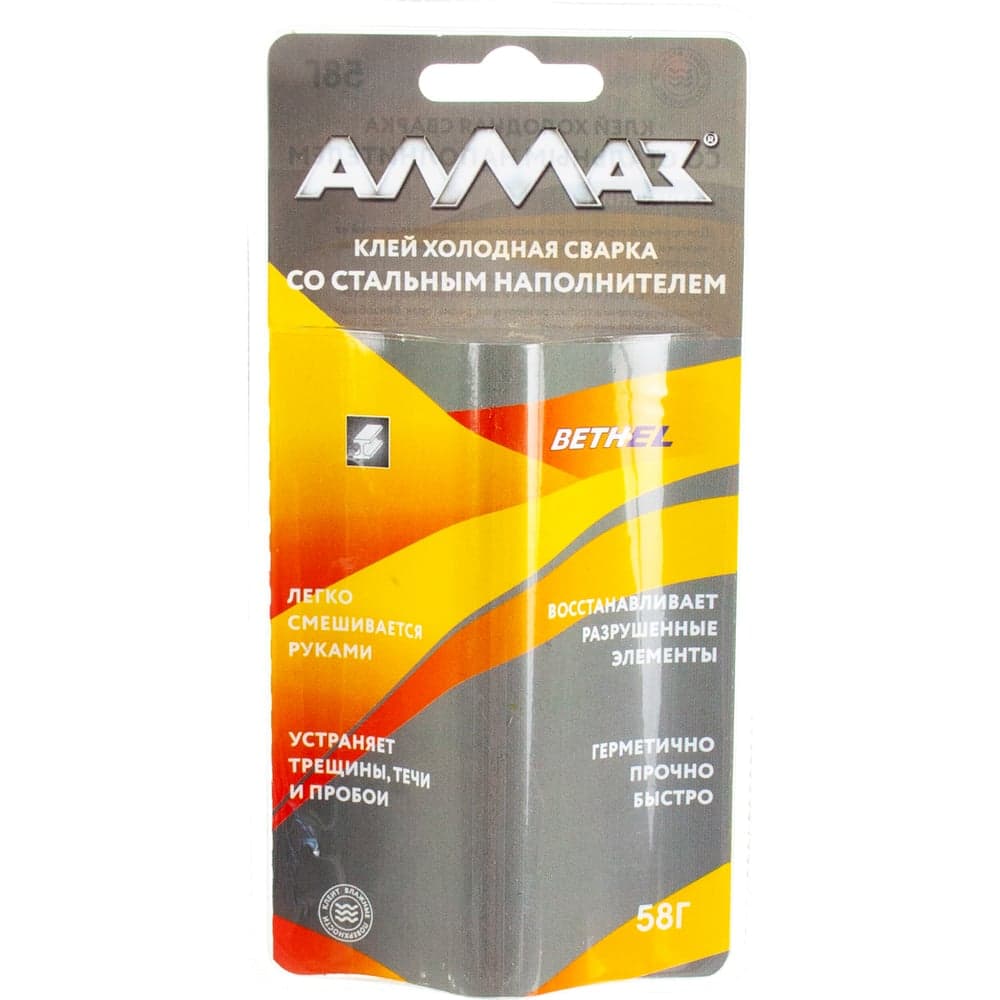Холодная сварка для стали Алмаз 58 г, блистер 54899 AZ-0350