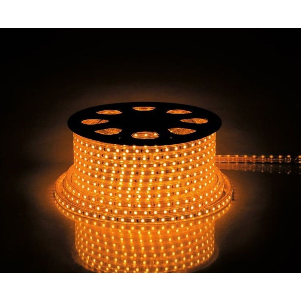 Светодиодная лента FERON 60SMD 2835, 4.4W/m 230V IP65 100m, желтый, LS704 26240