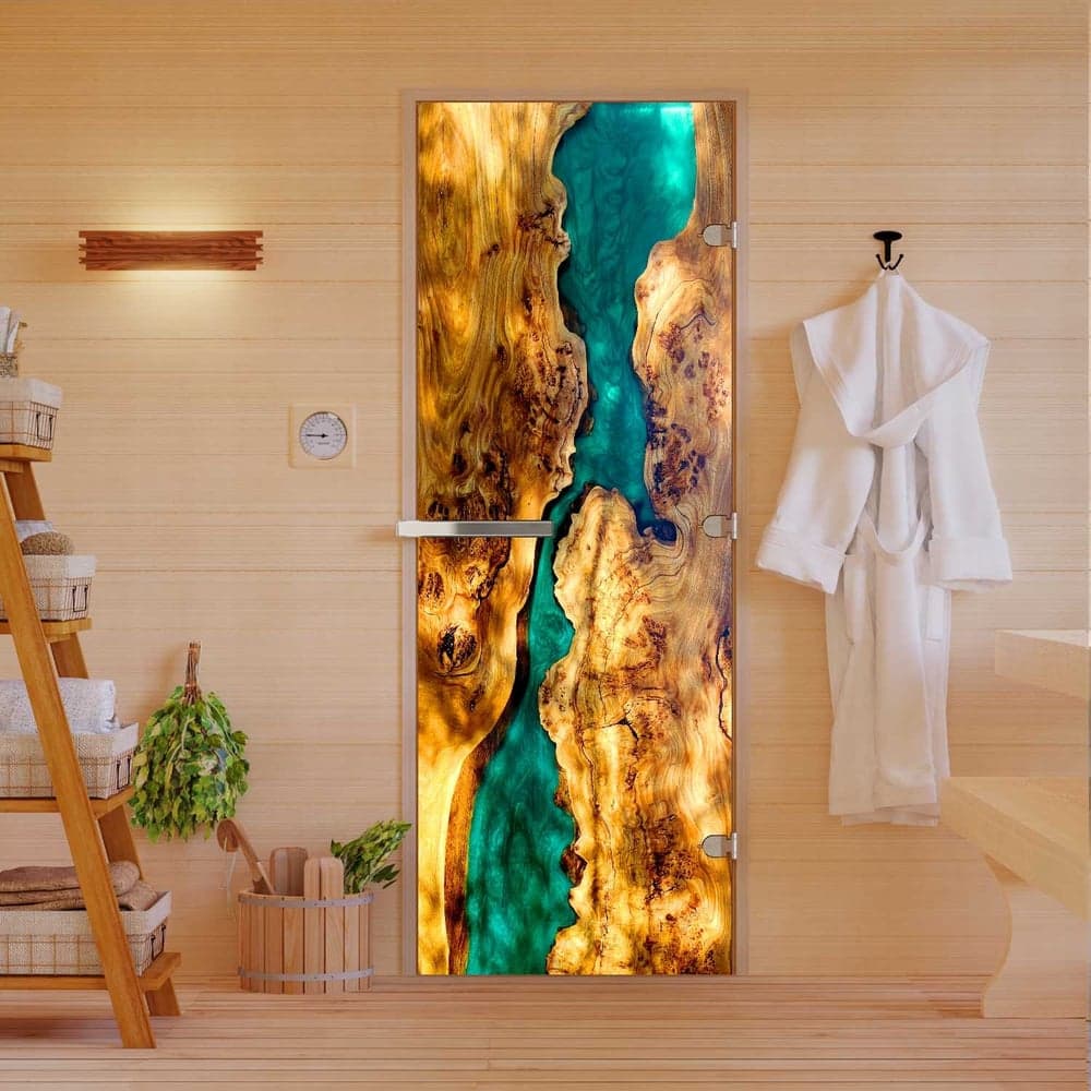 Дверь DoorWood фотопечать рисунок слэб-02 1900x700 мм