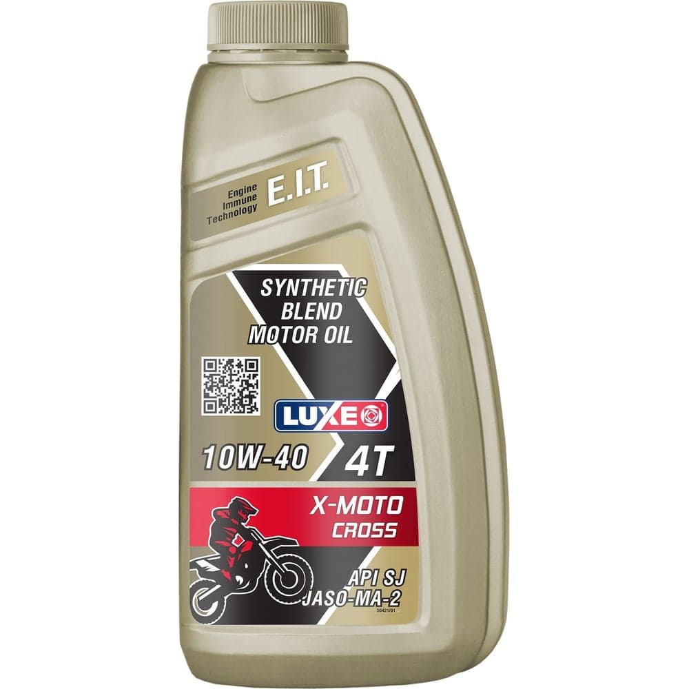Масло моторное X-MOTO CROSS 4Т 10W-40 API SJ JASO-MA-2 п/с 1 л LUXE 30421